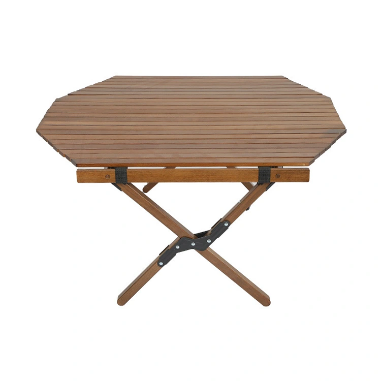 Utomhus camping bärbar åttkantig vikbar bord