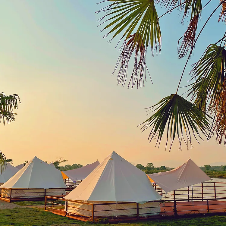 Utomhus camping regntät vindtät yurt tält